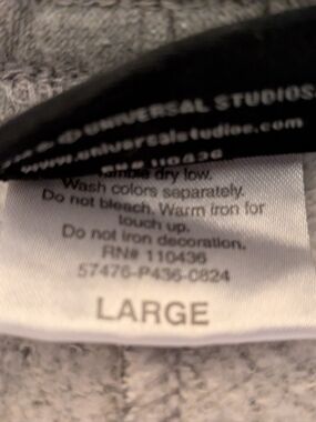 Gray Knit Sweater with Black Trim - Size Large